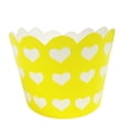 thumbnail image 2 of Wrapables® Standard Size Hearts Cupcake Wrappers (Set of 20), Yellow, 2 of 4