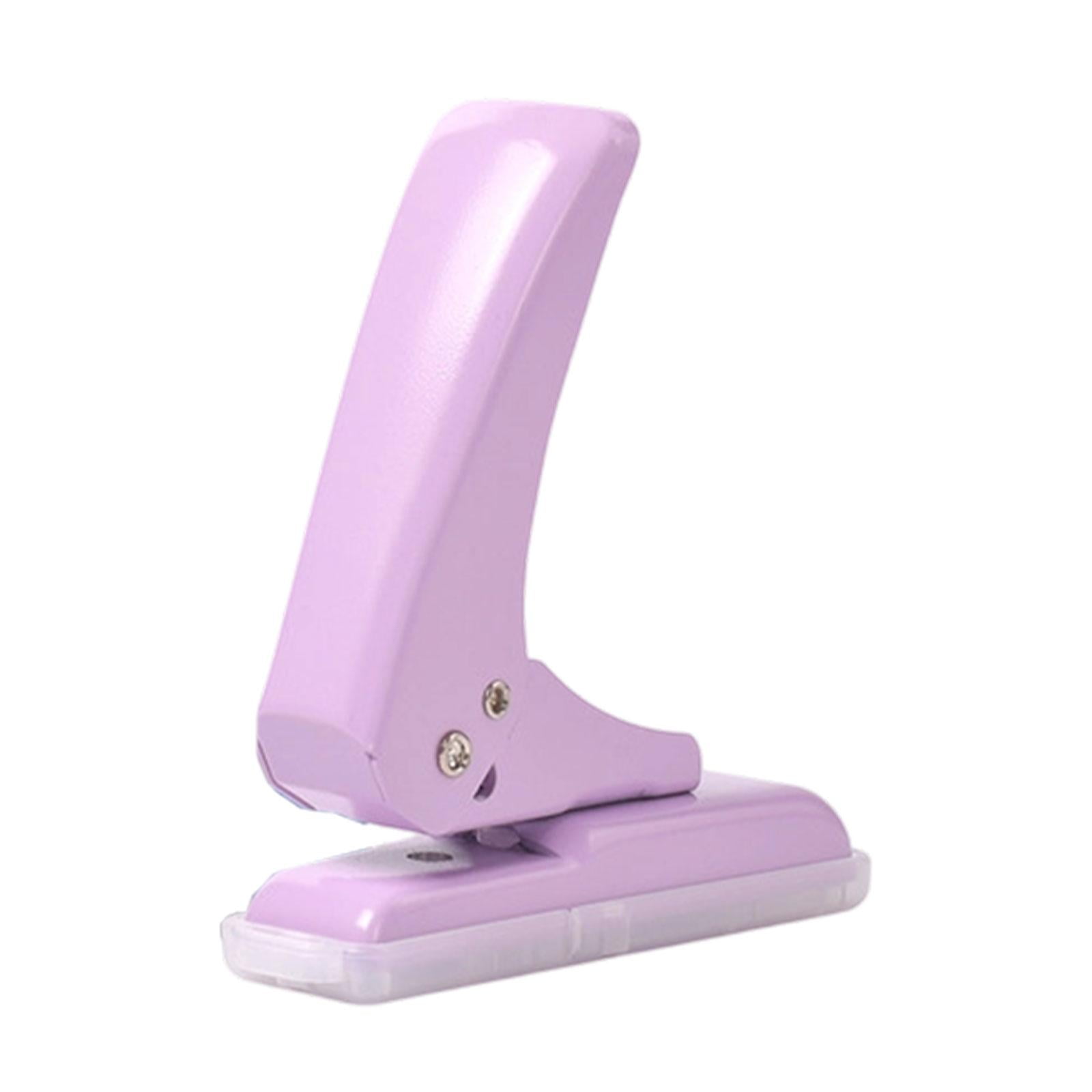 Single Hole Punch Paper Puncher Handheld Lever Design for Cardboard Home Classroom Use