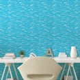 thumbnail image 3 of Ocean Peel & Stick Wallpaper, Sea Waves and Bubbles Depth of the Water Watercolor Style Aquatic Swimming Rippling, Self-Adhesive Living Room Kitchen Accent, 3 Sizes, Sky Blue, by Ambesonne, 3 of 6