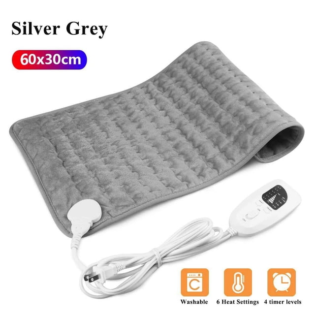 Manta de calefacción eléctrica para aliviar el dolor de piernas, 110V-240V, con temporizador, para fisioterapia, hombros, cuello, espalda y columna vertebral, para invierno