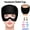 Black, variant on Solid Gel Cap for Hot or Cold Compress, Eye Ice Mask for Sleep and Headache Relief, Reusable Cooling Hat for Pressure and Sinus Comfort