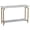 White, variant on Household Essentials Crown Console Sofa Table with Storage Shelf White Marble and Gold Metal