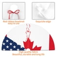 thumbnail image 4 of Pofeuu USA Canada Flag Print Christmas Tree Skirt, Merry Christmas Skirt Xmas Tree Ornaments for Xmas Holiday Party Decorations-36", 4 of 7