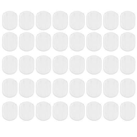 

NUOLUX 40pcs Plastic Earring Pads Comfort Earring Cushion Pads Clear Clip-on Earrings Pads