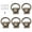 Café, variante sur EeaseCA 5 Pcs Boucle de Maillon de Sac à Main Boucle de Maillon Multifonctionnelle Boucle de Maillon Pratique