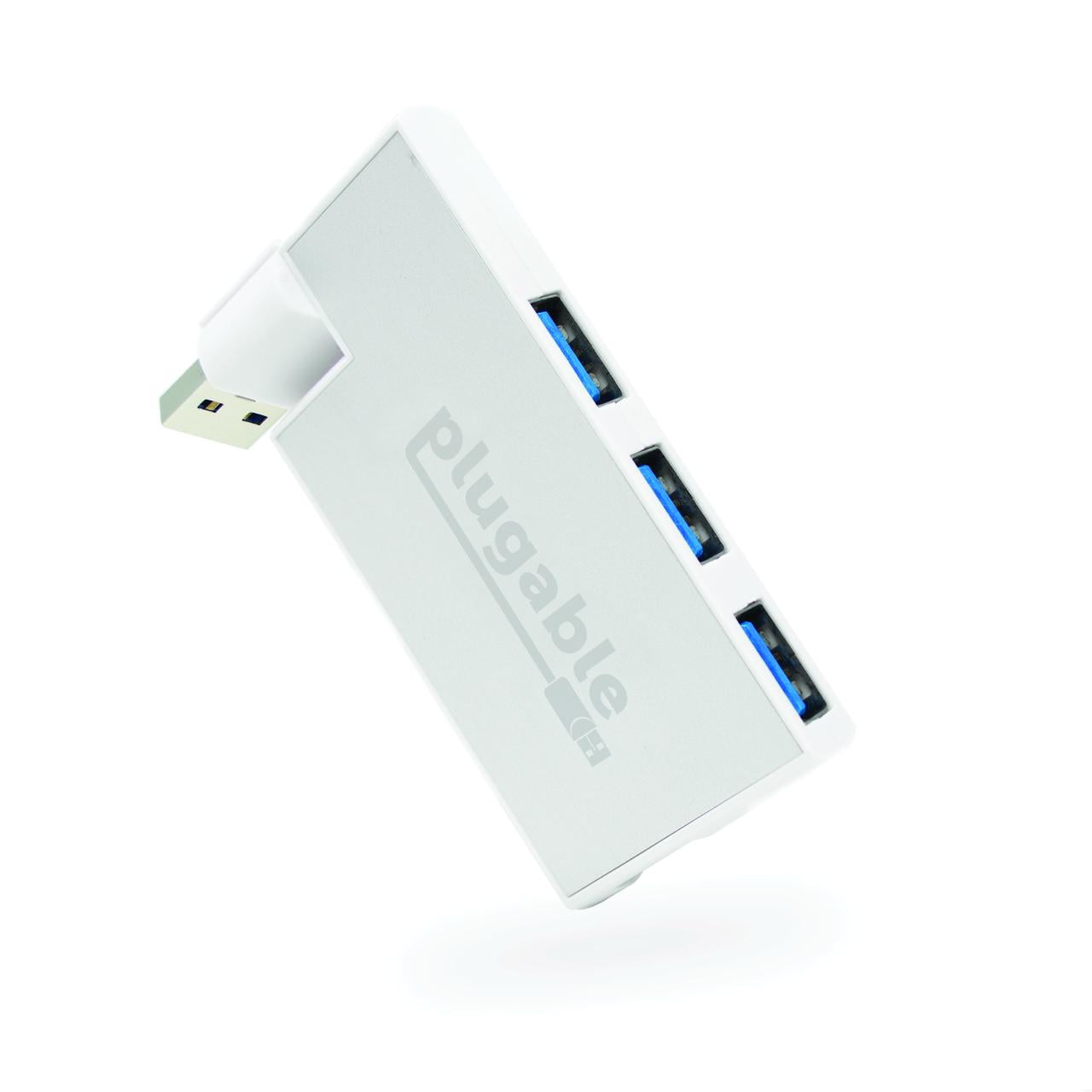 Plugable USB Hub, Rotating 4 Port USB 3.0 Hub, Powered USB Hub (Compatible with Windows, macOS & Linux, USB 2.0 Backwards - Walmart.com