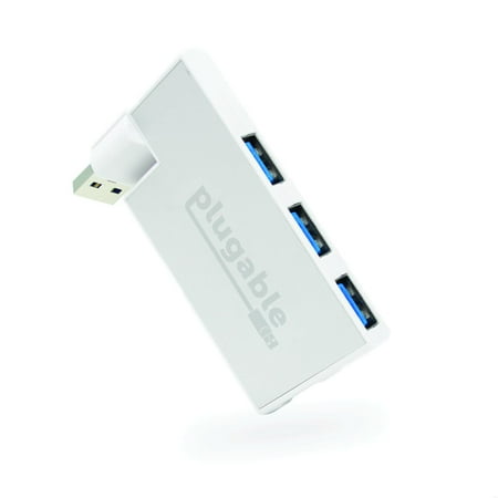 UPC: 0819927011248 | Plugable USB Hub  Rotating 4 Port USB 3.0 Hub  Powered USB Hub (Compatible with Windows  macOS & Linux  USB 2.0 Backwards Compatible)