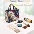 thumbnail image 5 of FORMRS Womens Corduroy Tote Bag Crossbody Shoulder Handbag with Pocket, American Eagle Pattern, 5 of 7