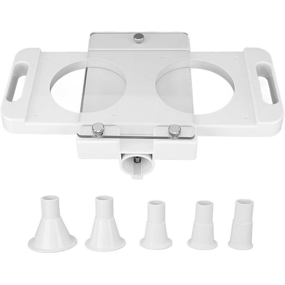 Burger Press Maker, ABS Hamburger Press Patty Maker with Non Stick 2 Holes for Sausage Filler Meat Grinder, Use Your Own Meat at Home and Enjoy Homemade Burgers