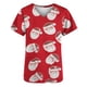 thumbnail image 5 of Tops Cortos para las Mujeres Impreso Bolsillo V-Cuello Enfermera Estilo Blusa, Casual Y Cómodo Manga Corta Superior, 5 of 5