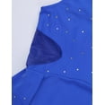 thumbnail image 5 of DPOIS Kids Girls Sparkly Rhinestone Gymnastics Bodysuit Ballet Leotard Dress Blue 16, 5 of 7