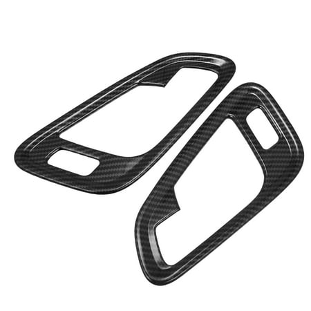 2pcs Carbon Fiber Pattern Inner Front Door Handle Patch Cover Trims Accessories for Chevrolet Colorado 2015-2022 Black