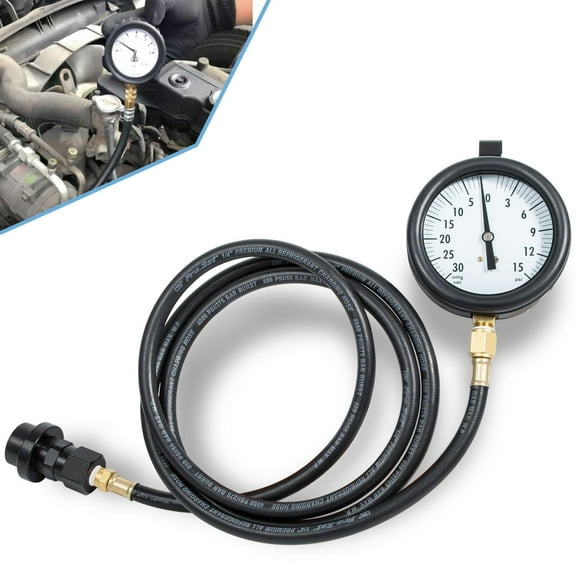 TU-32-6 Diesel Fuel Pressure Tester Kit with Test Gauge and 6Ft Hose Fit for GM 6.6L Duramax Engines