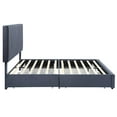 thumbnail image 4 of Furniture of America Harper Fabric Upholstered Bed with 4-Drawer, 4 of 5