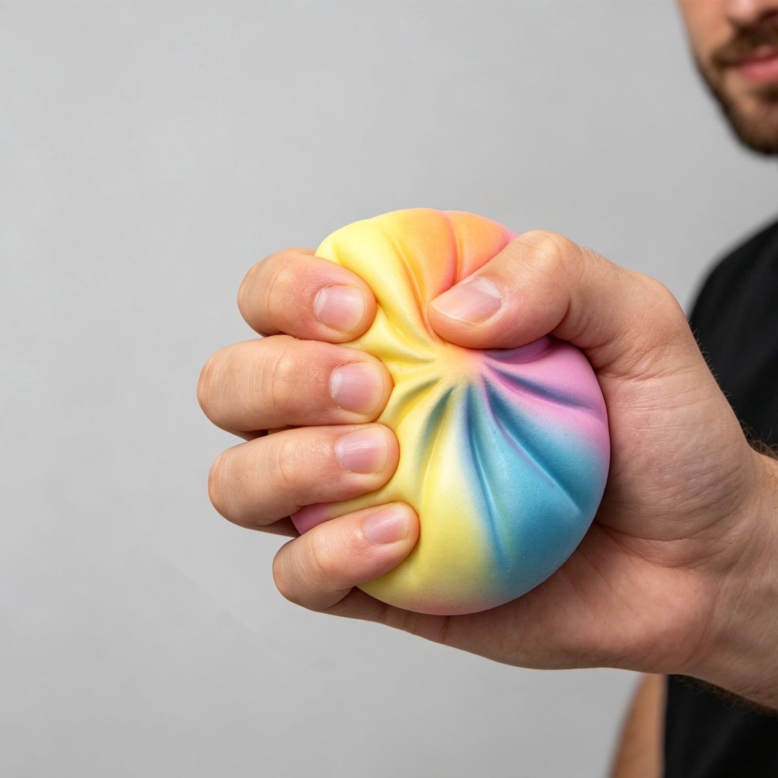 Steamed Bun Slow Rising Scented Stress Relief Fidget Soft Pu Squeeze Adult Office Desk Home Decorative Kawaii Rainbow Cute Accessory Decor