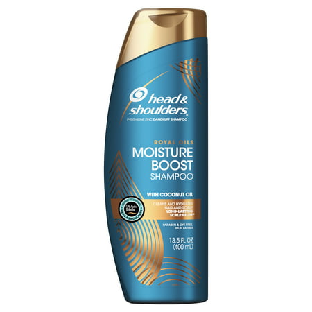 Head and Shoulders Royal Oils Moisture Boost Shampoo with Coconut Oil, 13.5 fl (Best Head Ever Black)