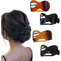 Hair Clips for Fine Hair, Hair Clips Women, French Matte Hair Claw, Hair Claw Clips Women, Hair Claw Clip, Claw Clips for Fine Hair,Set of 4 Colors Non Slip Ladies Hair Clip Hair Accessories for Women