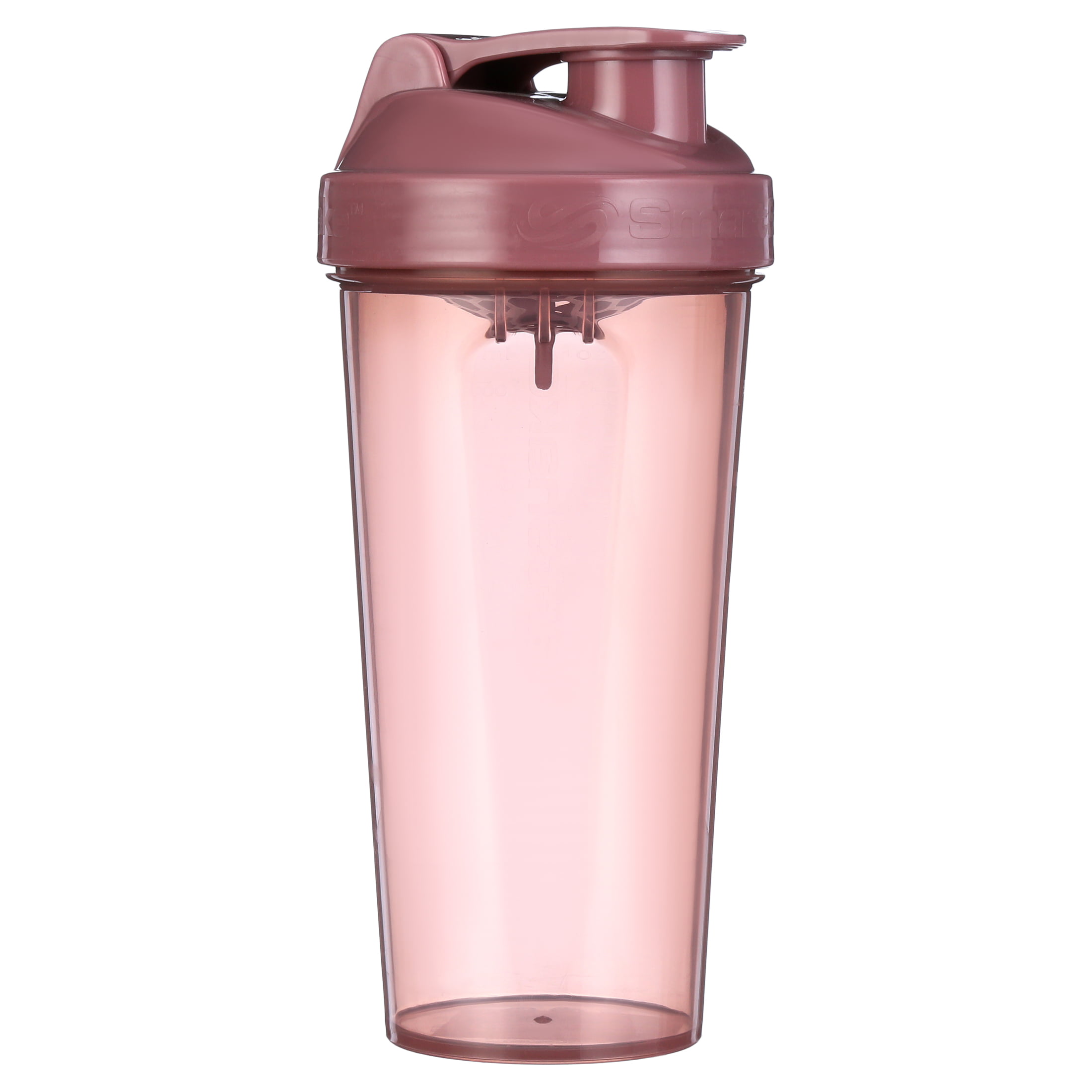 Slim Protein Shaker Bottle With Storage Leakproof Small Protein Shake  Bottles Smart Shaker Cup for Women + Men, Pink