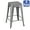 Silver, variant on Norwood Commercial Furniture Backless Metal Stack Stool - 24" Seat Height Silver (Pack of 2)