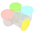 thumbnail image 1 of Ice Cream Containers, 4PCS Reusable Plastic Ice Cream Cups with Lids for NC500 NC501 Ice Cream Makers, Freezer Food Storage Containers for Lunch, 1 of 7