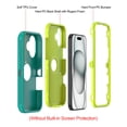 thumbnail image 6 of Hotpom Phone Case for iPhone 16 Plus Heavy Duty Shockproof Dustproof Case with Privacy Screen Protector tempered glass, Green/ Yellow, 6 of 6