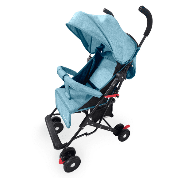 Carriola de Paseo Plegable Rm Regalomex con Toldo y Respaldo Reclinable azul Grande