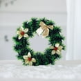 thumbnail image 6 of Hiroekza Artificial Winter Wreath Christmas Wreath Artificial Hanging Wreath Suitable for Front Door Fireplace Stair Railing Christmas Party Decoration, 6 of 6