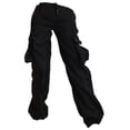 thumbnail image 2 of Fiocias Doll Miniature Pants 1/6 Scale Action Figure Loose Fit Cargo Pants Cloth Trouser Durable Realistic Accessory Suitable for Doll Collection Home Decoration Toy Photography Cosplay Black, 2 of 6