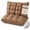 Brown, variant on 3D Bread Down Bed Pillows Ergonomic 3D Down Bed Pillow,Premium Hotel Fluffy Gusseted Pillow with Breathable Cotton Shell for Side & Back Sleepers