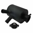 thumbnail image 3 of Aluminum Universal Radiator Coolant Expansion Overflow Header Tank Bottle W/Cap Black, 3 of 3