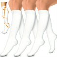 thumbnail image 1 of 3pairs Copper Compression Socks For Blood Circulation 15-20mm Hg Compression Socks For Women And Men, 1 of 4