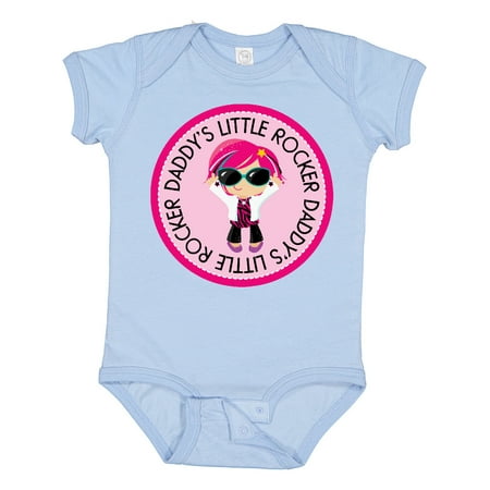 

Inktastic Daddys Little Rocker Girl Gift Baby Girl Bodysuit