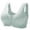 Green, variant on Women's Front Zipper Wireless Bra Vest Gathering Support, Post Surgery Sports Sleep Lingerie, Easy Closure Wide Strap Comfort Underwear No Underwire