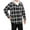 Dark Gray, variant on Meichang Men's Fleece Jackets Plus Size Plaid Hoodies Fall Button Down Shirt Jacket Modern Fit Long Sleeve Coat Jacket