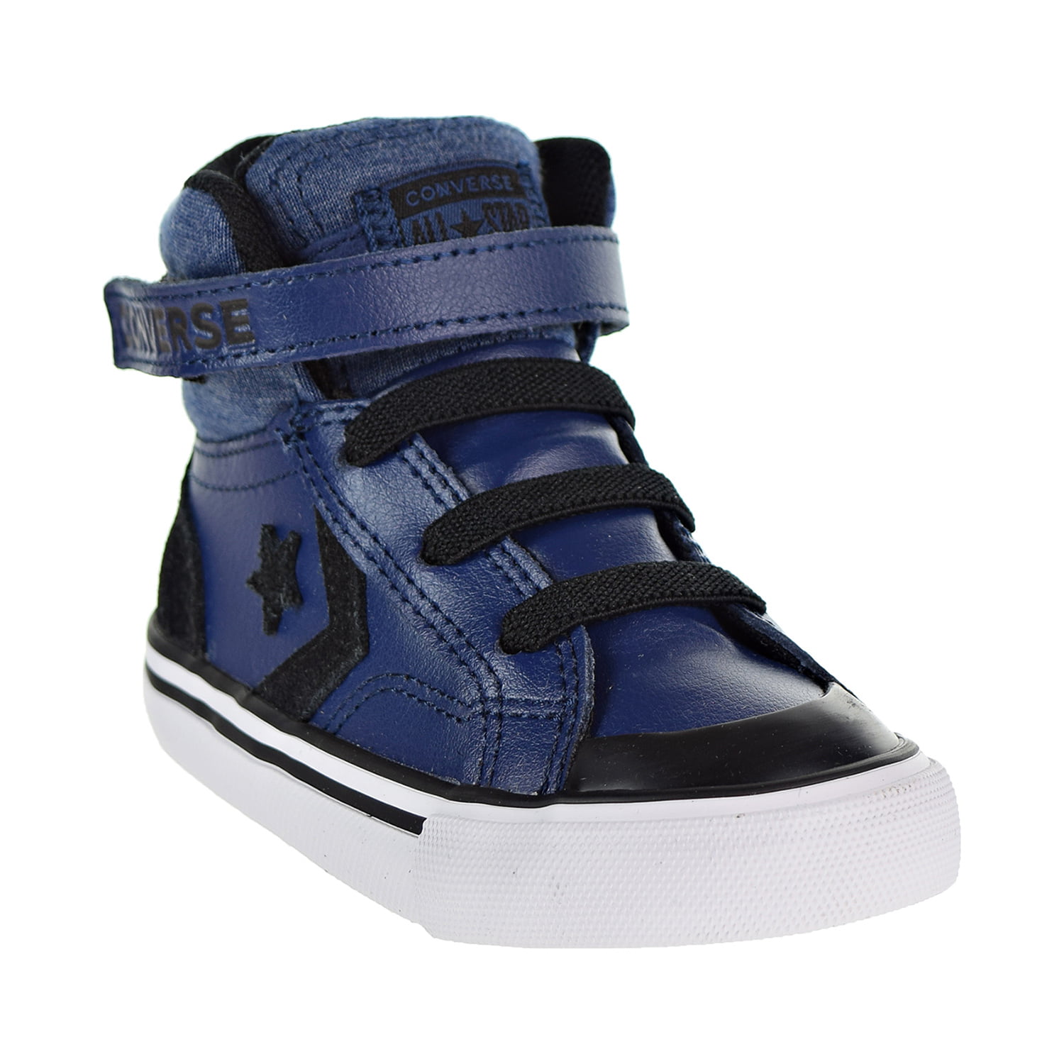 Converse Pro Blaze Strap HI Toddlers Shoes Navy/Black/White 762011c | Sneaker high
