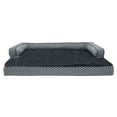 thumbnail image 6 of FurHaven Pet Products Plush & Decor Orthopedic Comfy Couch Pet Bed for Dogs & Cats - Diamond Gray, Jumbo Plus, 6 of 13