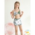 thumbnail image 6 of Usaibhir Girl's 3 Piece Bikini Set Cross Strap Swimsuits for Girls Bathing Suit with Shorts Teen Swimwear Swimming Suit 9-16T, 6 of 9