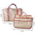 thumbnail image 6 of Tnobhg 2Pcs/Set Large Canvas Tote Bag for Women Large-capacity Multifunctional Mother And Baby Bag Compartments Canvas Tote Bag Multiple Pockets Handbag, 6 of 8