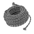 thumbnail image 3 of Cable de lámpara colgante, cable de iluminación, con cuerda de cáñamo retorcida, vintage, cable de lámpara de bricolaje, cable de lámpara para cocina industrial y hogar gris, 3 of 8