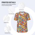 thumbnail image 3 of Hirioo Boho Cute Owls for Men's Baseball T-shirt Shirts Short Sleeve Casual Summer Button Stretch T Shirts,Size S-4XL-XX-Large, 3 of 7