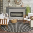 thumbnail image 4 of Nourison Twist Reversible 8' x Round Black Modern Rug, 4 of 10