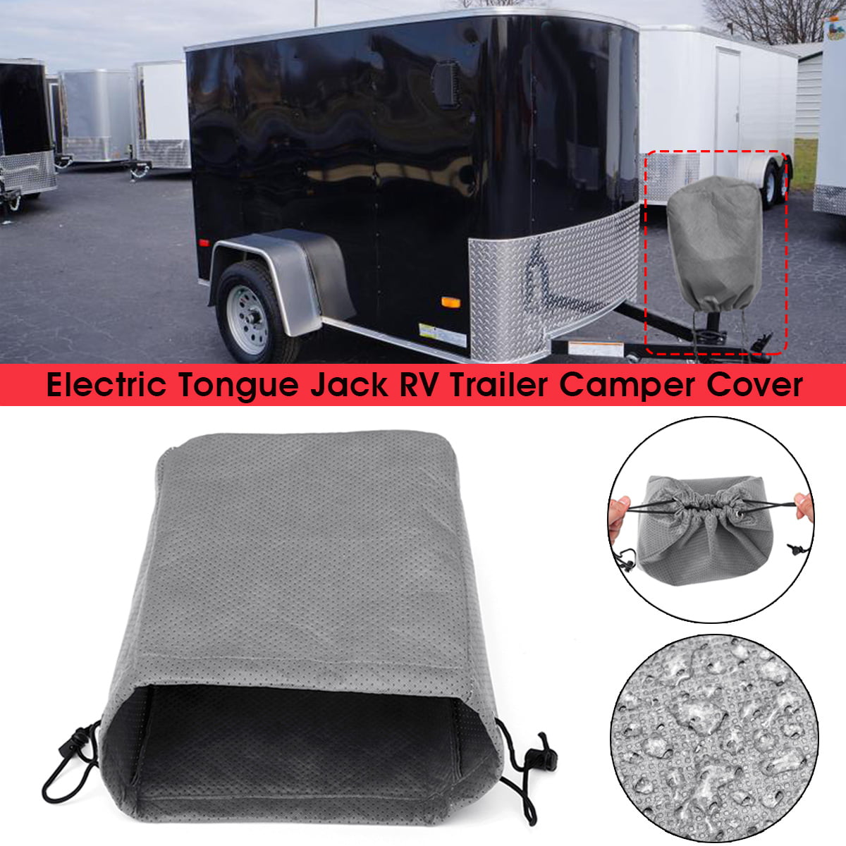 Black WINOMO 2pcs Car Wheel Tire Dustproof Covers for Auto Truck Camper Trailer Rv
