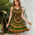 thumbnail image 7 of Rasta Tie Dye Time Warp Sundress Sleeveless Dress Summer Women Clothes Dress for Women Dresses, 7 of 7
