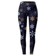 thumbnail image 5 of Fiaer Black Leggings Women Christmas Warm Thermal Trendy Funny Graphic Pants Santa Snowflake Snowman Graphic Plus Size High Waisted Trousers Black4 XXL, 5 of 5