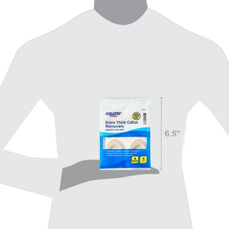 Equate Extra Thick Callus Removers with Pads, Large, 8 Count