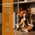 thumbnail image 3 of Gaishi Abstract Meditation Statue,Resin Yoga Figurine for Home Decor,Desk & Living Room, 3 of 9