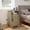 Light Grey, variant on Mayincolor White Nightstand with Charging Station, Farmhouse Bedside Table with Herringbone Design, Wooden Rustic End Table with Large Storage Room & Shelf for Bedroom, Living Room