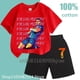 thumbnail image 3 of 2024 Tendencia de verano caliente Camiseta con estampado de letras Messi para niños Conjuntos de algodón 100 % Moda para niños Conjuntos de manga corta con cuello redondo para niñas Ropa, 3 of 5