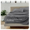 thumbnail image 5 of Twin XL Sheet Set - College Dorm Size - Luxury 1800 Ultra-Soft Microfiber Twin Extra Long Bed Sheets - Deep Pockets - Easy Fit - Extra Soft - 3 Piece Set - (Twin XL, Grey), 5 of 9