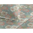 thumbnail image 3 of Ambesonne Floral Quilted Bedspread Set 3 Pcs, Leaves Art Tropical Flowers, Twin, Cadet Blue and Coral, 3 of 4